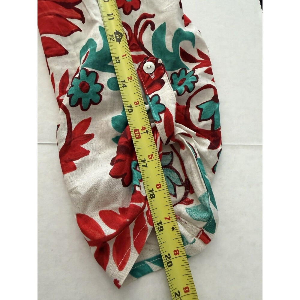 FIG + FLOWER Women’s Woven Rayon Shirt Dress XL Floral Midi Boho Anthropologie - Picture 5 of 8